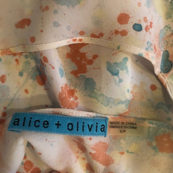 Splatter paint silk top! - Picture 1 of 4